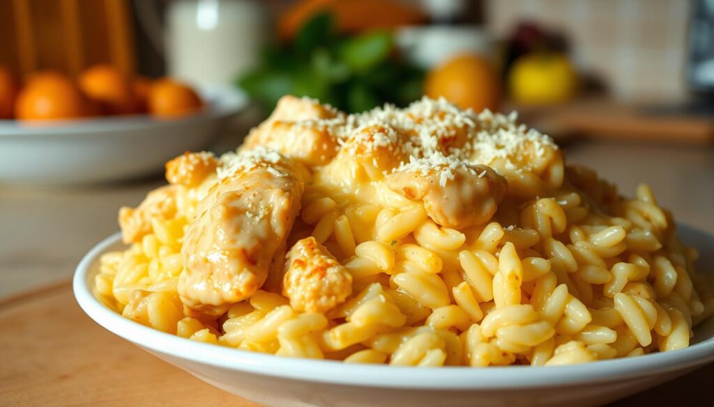 Chicken Alfredo Rice Casserole
