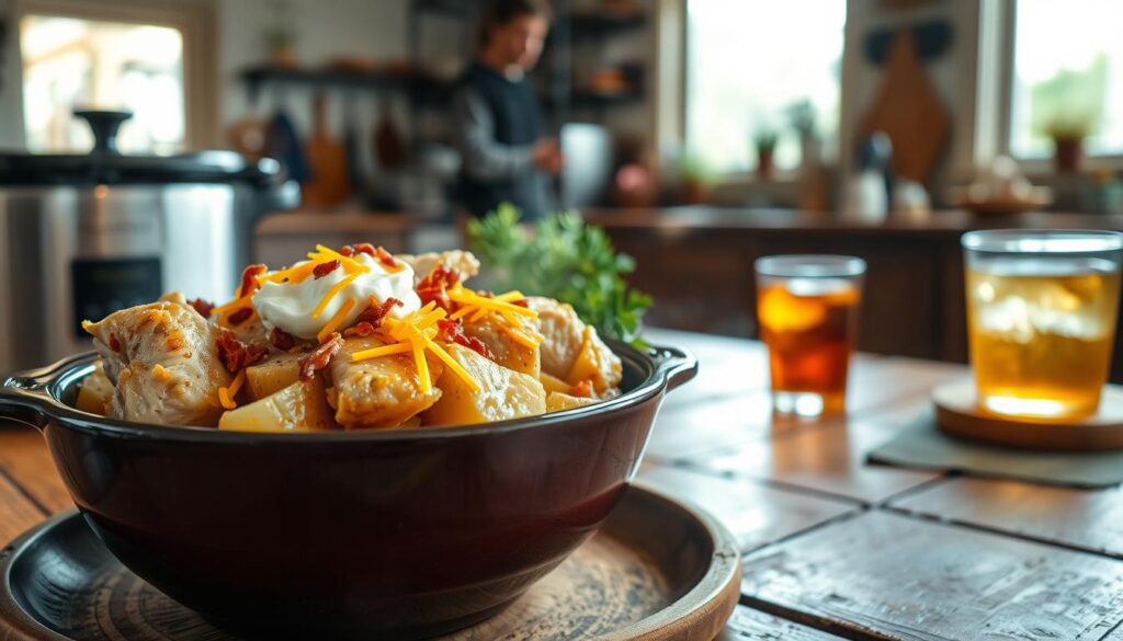 Slow Cooker Loaded Chicken and Potatoes