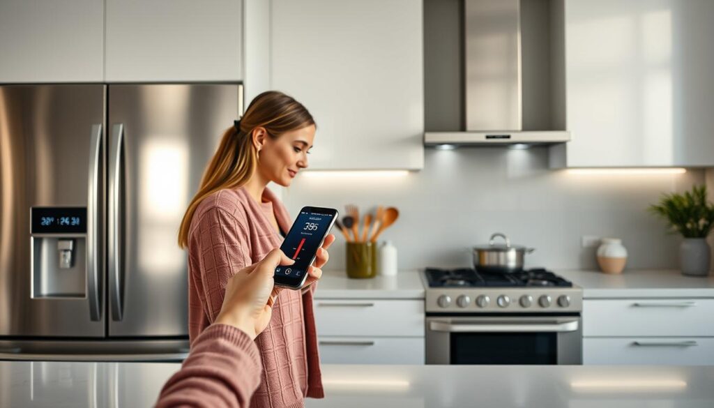 Smart kitchen setup with connected appliances representing what's cooking today in kitchen technology