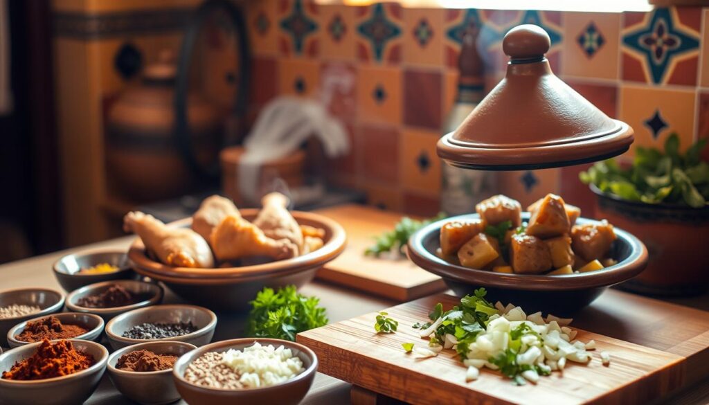 traditional moroccan tagine cooking