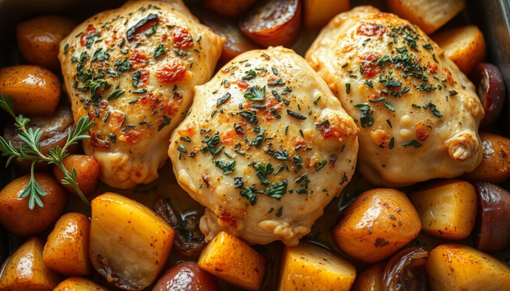 greek chicken and potatoes